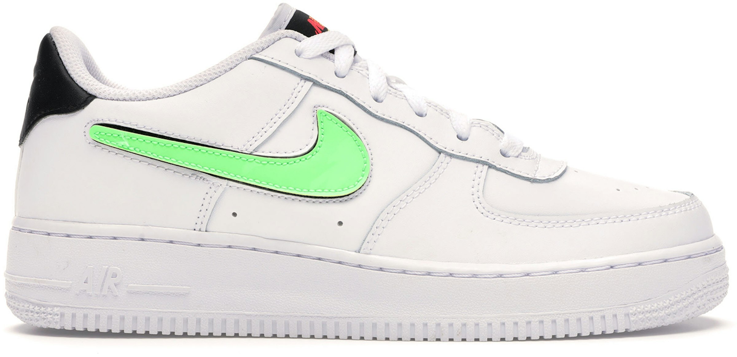 kwartaal gips Grondig Nike Air Force 1 Low Removable Swoosh White Green Strike (GS) Kids' -  AR7446-100 - US