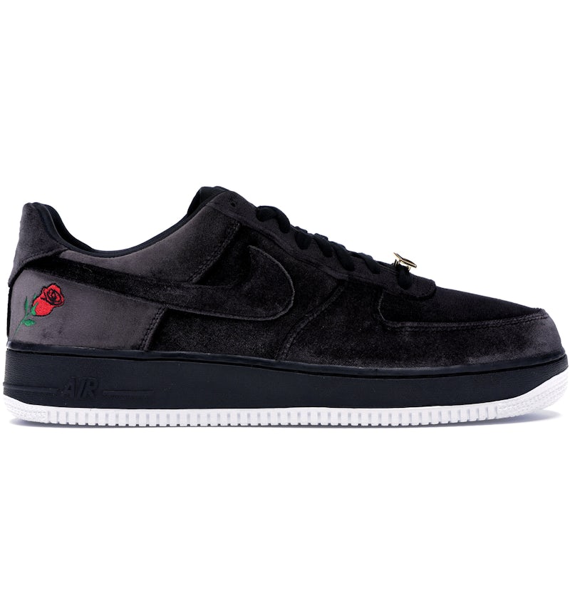 Velvet Air Force Rose Et Noir Shop Nike Air Force Velour Noir Top Sale
