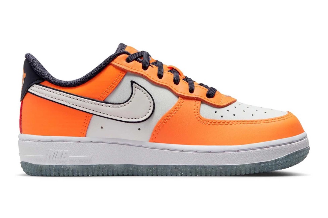 Pre-owned Nike Air Force 1 Low Se Clownfish (ps) In Vivid Orange/gridiron/university Blue