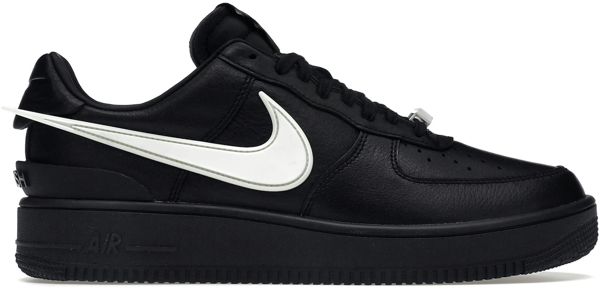 Rare - Nike Air Force 1 Black 'Overbranding' 07 lv8 Size 12.5