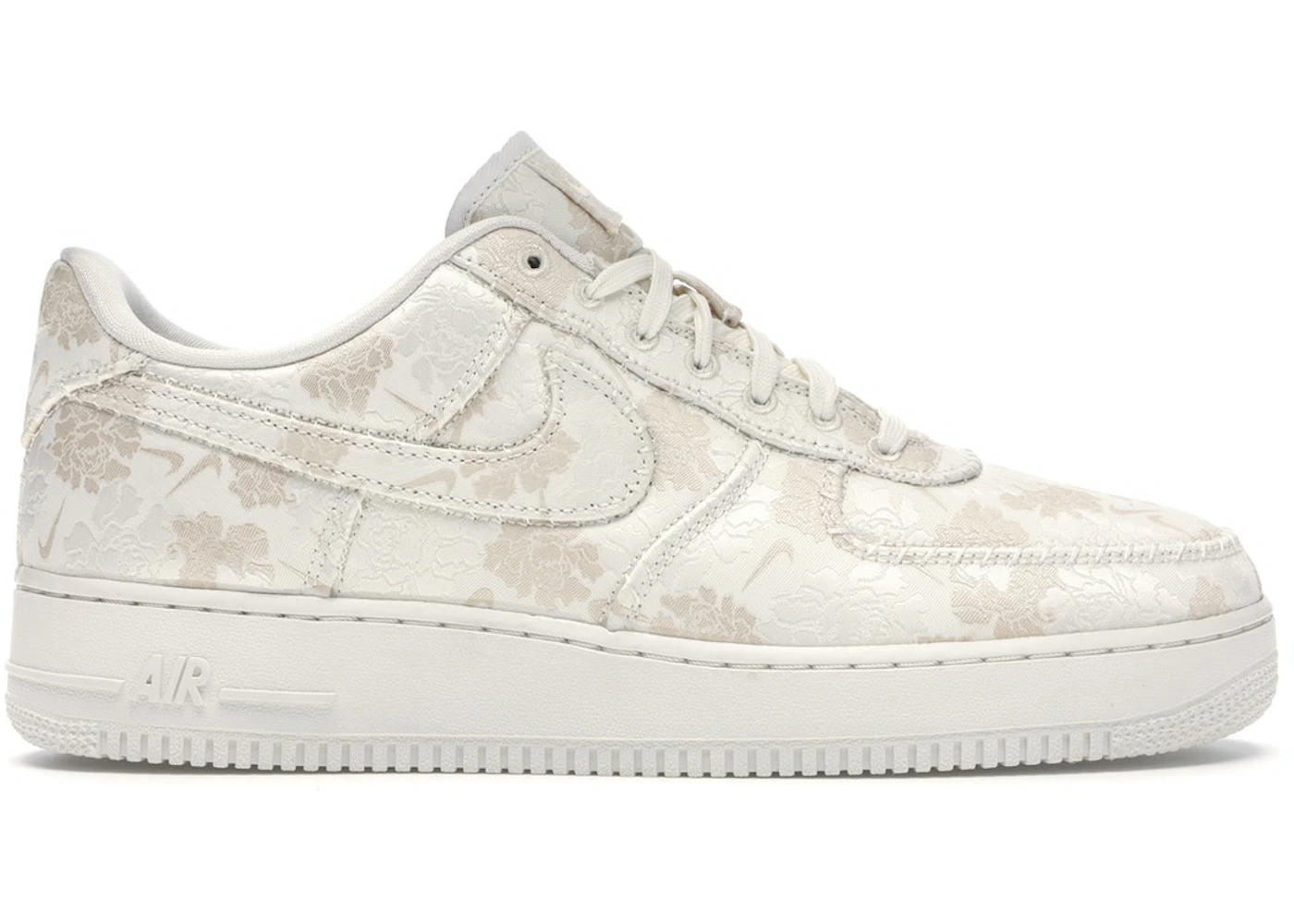 Nike Air Force Low Satin Floral Pale Ivory Men's AT4144-100 US