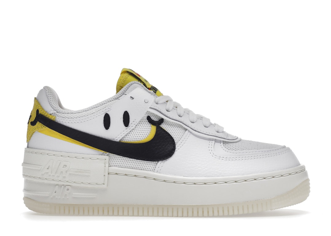 Pre-owned Nike Air Force 1 Low Shadow Go The Extra Smile (women's) In White/yellow Strike/team Orange