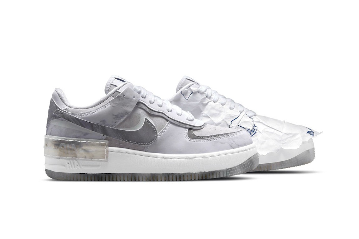 Pre-owned Nike Air Force 1 Low Shadow Goddess Of Victory (women's) In Smoke Grey/smoke Grey-white