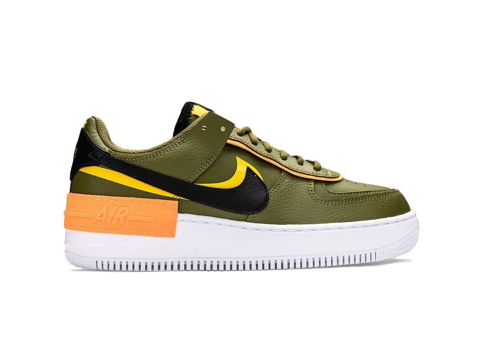 olive green orange and yellow air force 1