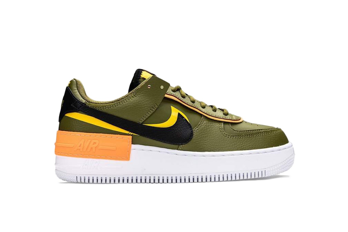Pre-owned Nike Air Force 1 Low Shadow Olive Flak (women's) In Olive Flak/black/university Gold