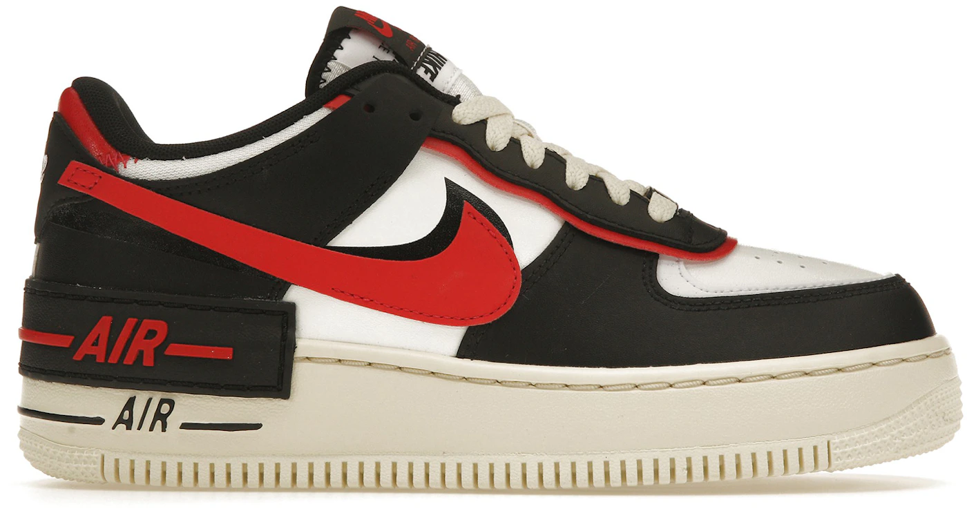 air force 1 red and black