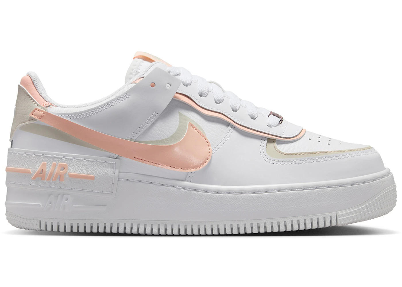 Nike Air Force Low Shadow White Light Orewood Brown Washed Coral