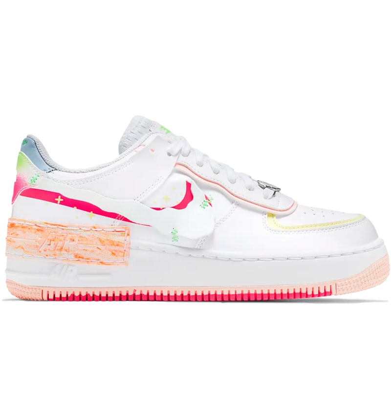 Pink And Orange Air Forces Nike Air Force Low Shadow White Pink