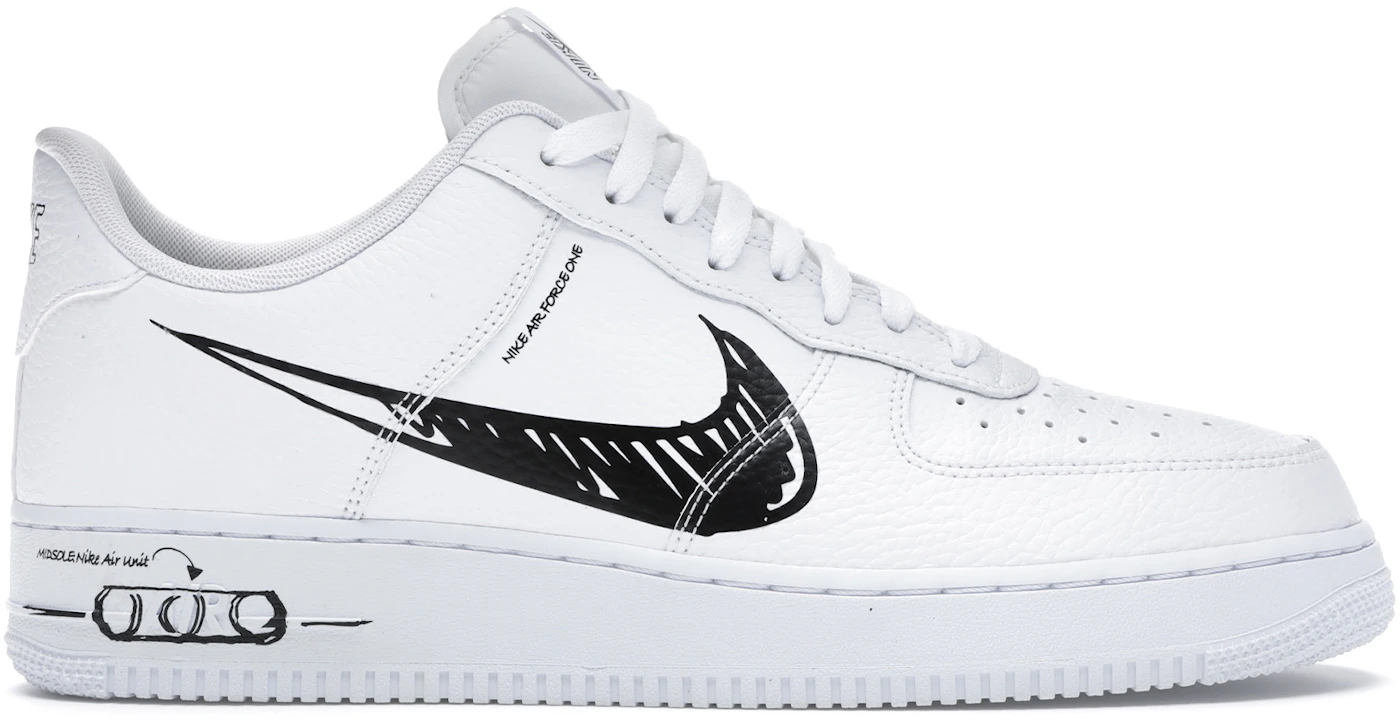 Nike Air Force 1 Low Sketch White Black