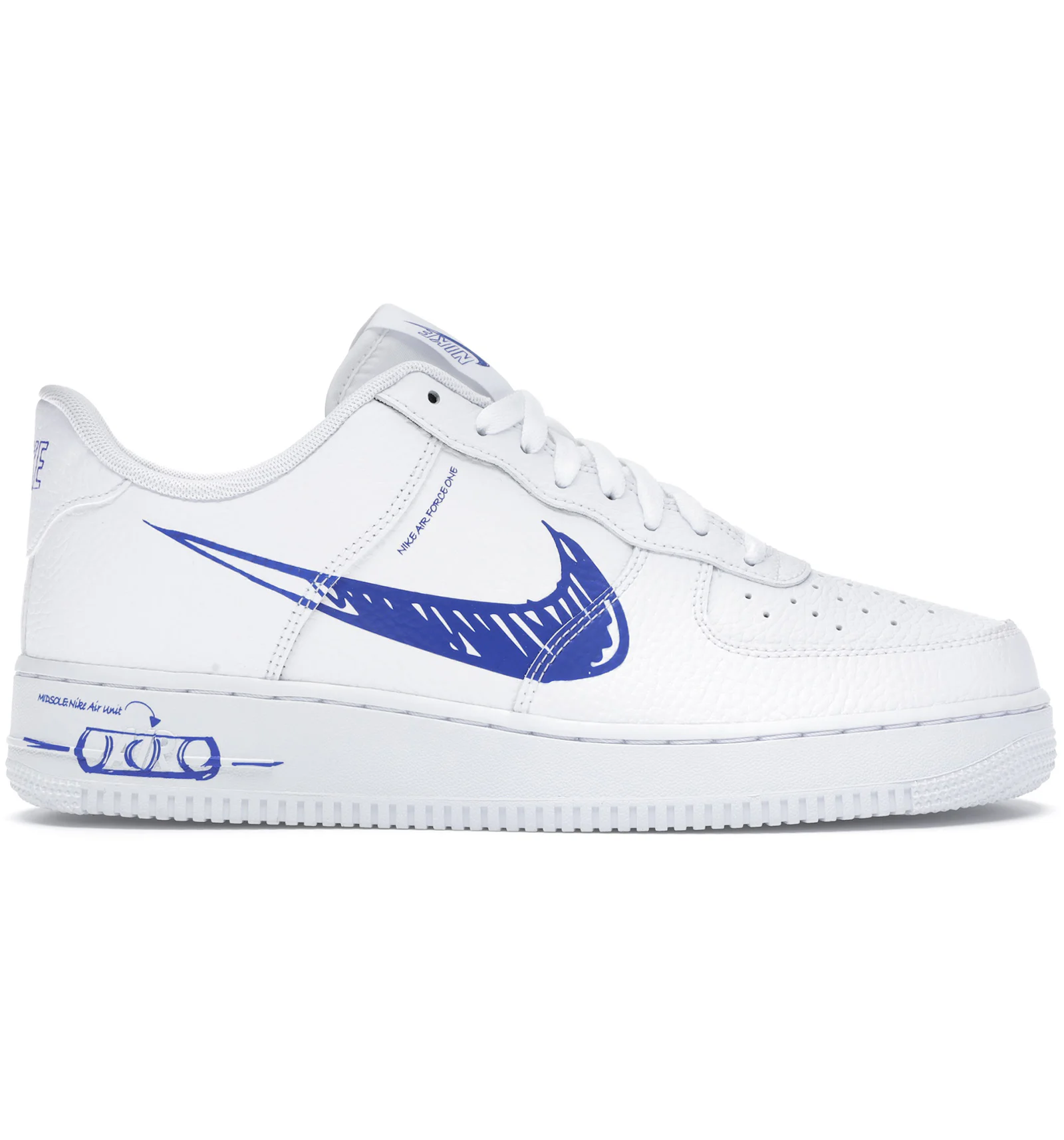 Nike air force 1 sketch swoosh black Clearance