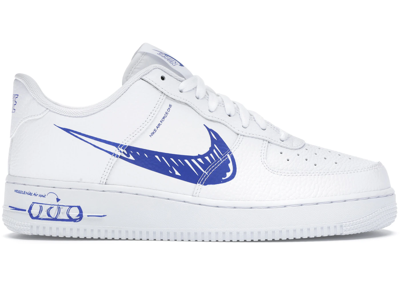 Nike air force one sketch swoosh Clearance