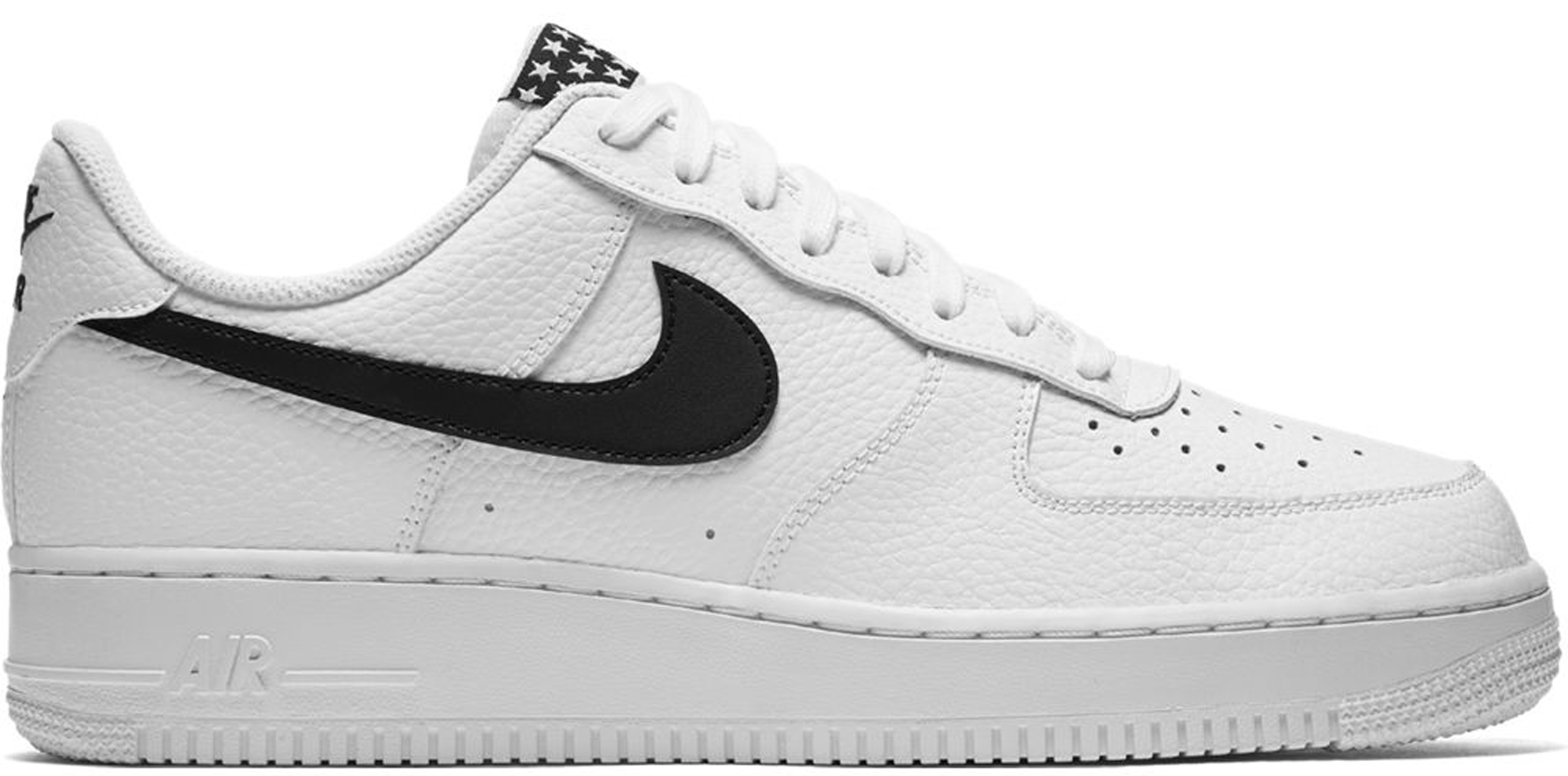 black and white air force ones low