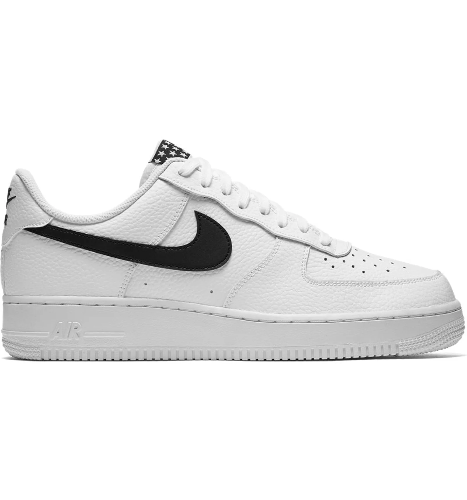 Nike Air Force 1 Low Stars White Black Men's - AA4083-103 - US