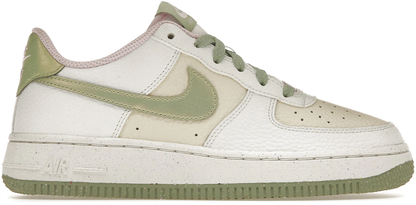 Nike Air Force 1 Low GS Summit White Honeydew - Size 6.5 Kids