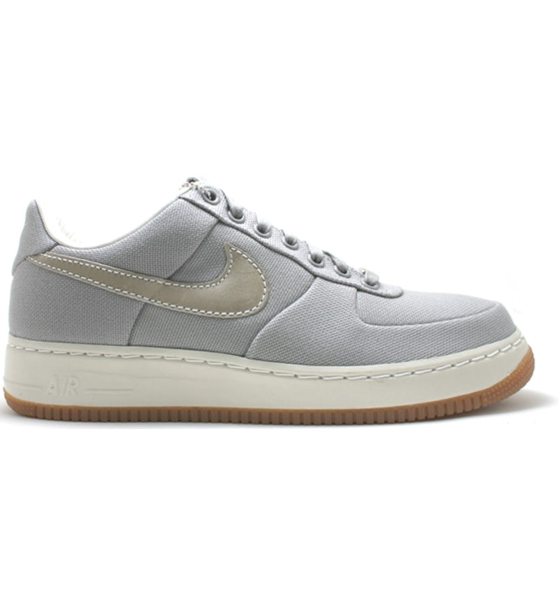Nike Air Force 1 Low Supreme Canvas Medium Grey Men s 316133 011 US