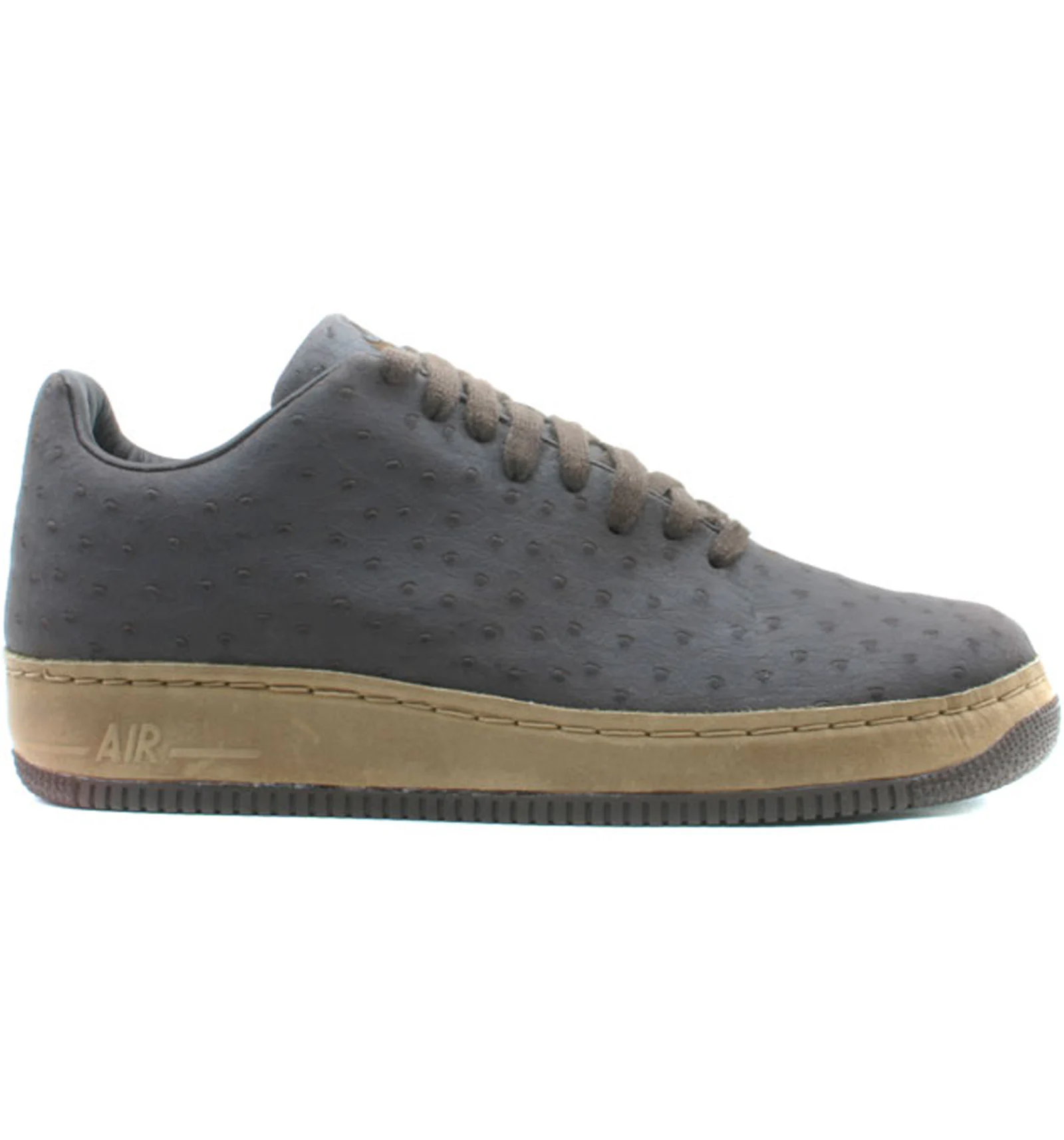 Nike air force top 1 black ostrich