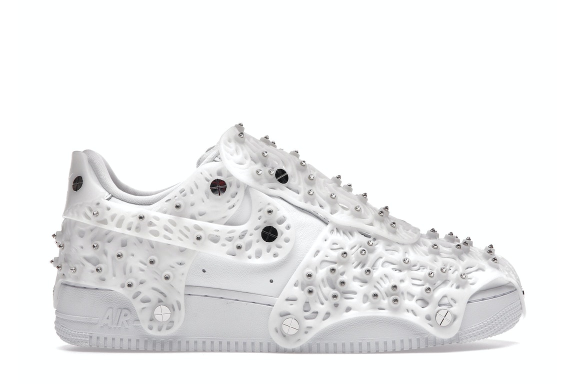 Pre-owned Nike Air Force 1 Low Swarovski Retroreflective Crystals White (women's) In White/white/white