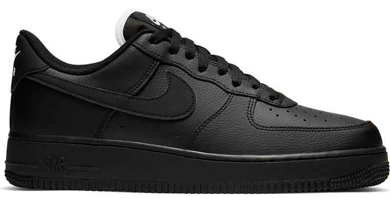 nike air force 1 low triple black suede