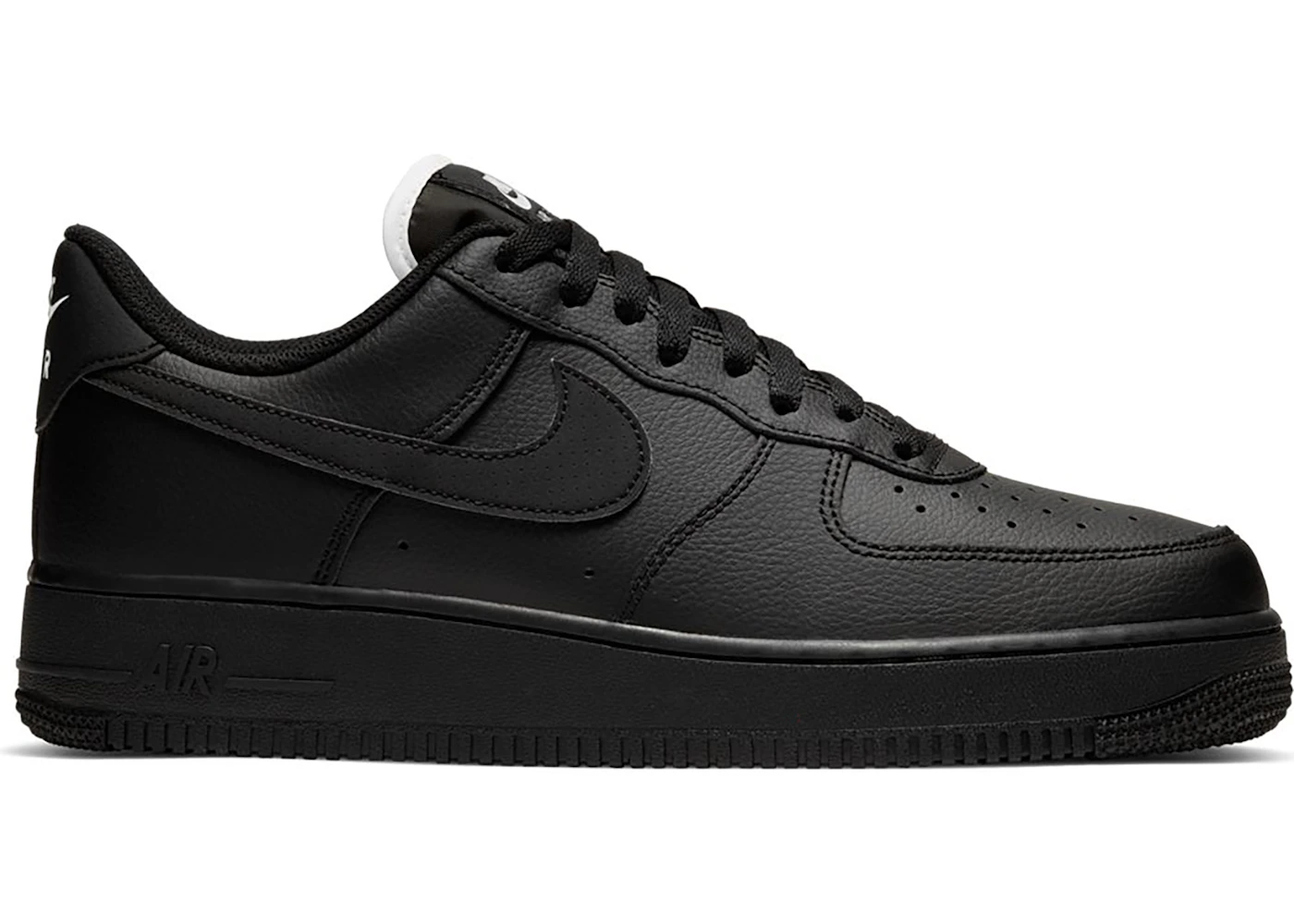 Nike Air Force 1 Low Triple Black White Tongue Men s CJ1607