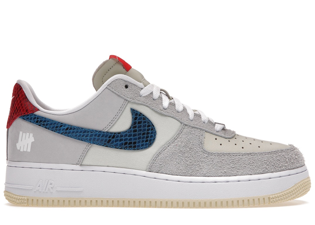 Pre-owned Nike Air Force 1 Low Sp Undefeated 5 On It Dunk Vs. Af1 In Grey Fog/imperial Blue