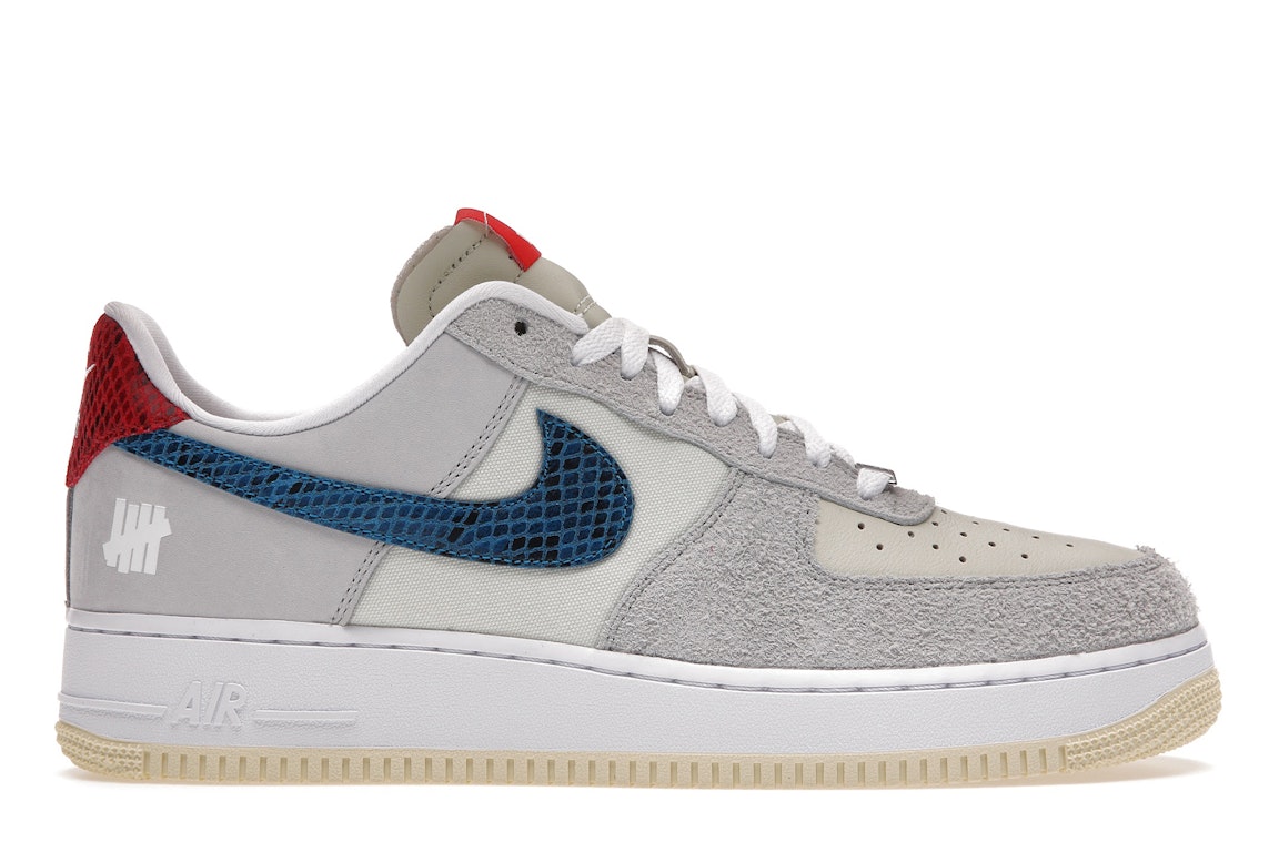 Pre-owned Nike Air Force 1 Low Sp Undefeated 5 On It Dunk Vs. Af1 In Grey Fog/imperial Blue