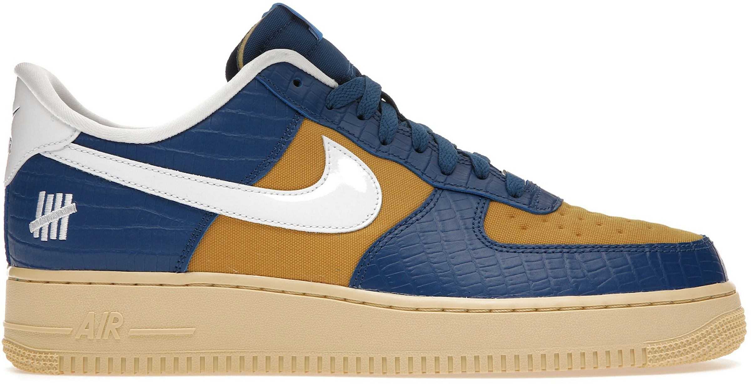 Nike Air Force 1 Low SP Undefeated 5 On It Blue Yellow Croc - DM8462-400 - US