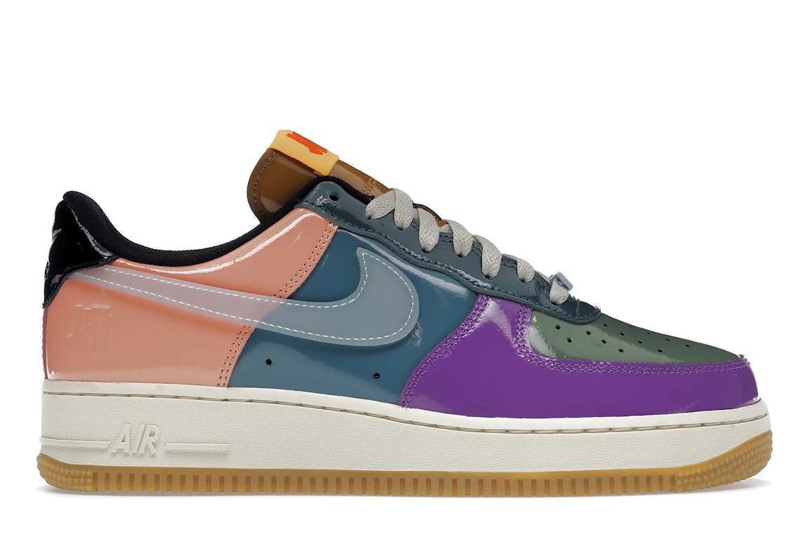 Pre-owned Nike Air Force 1 Low Sp Undefeated Multi-patent Celestine Blue In Celestine Blue/sail/gum-multi-color