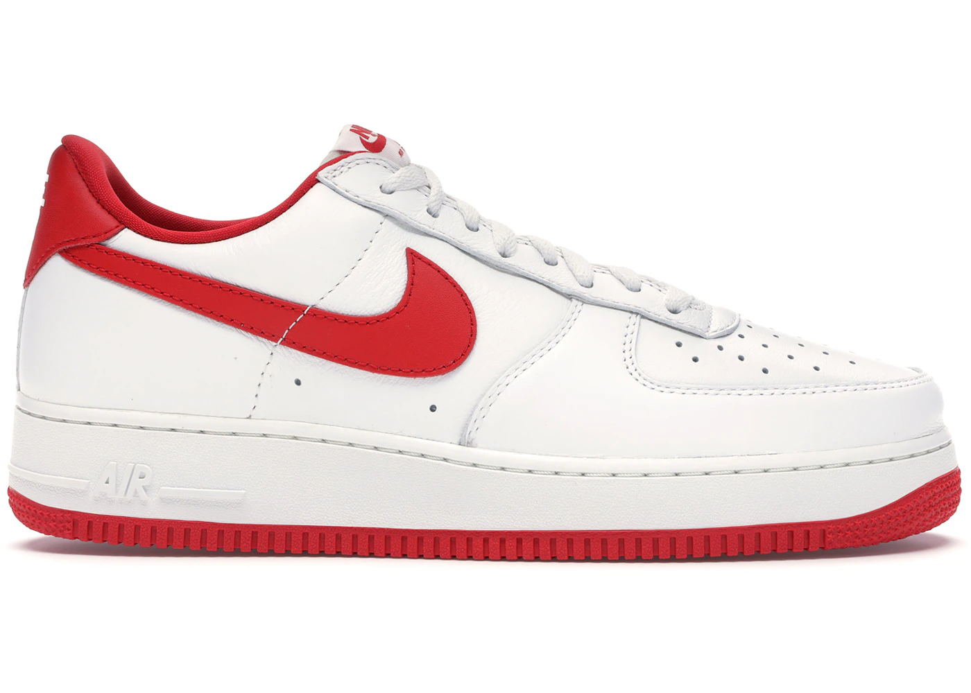 Low top red air force ones Clearance