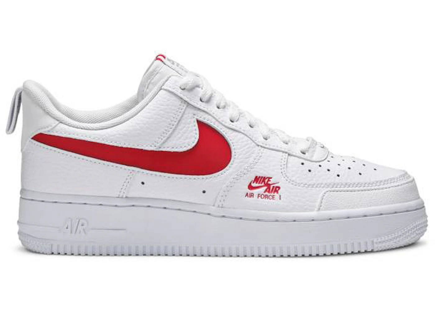 total Chaleco portón Nike Air Force 1 Low Utility 07 LV8 White Red - CW7579-101 - ES