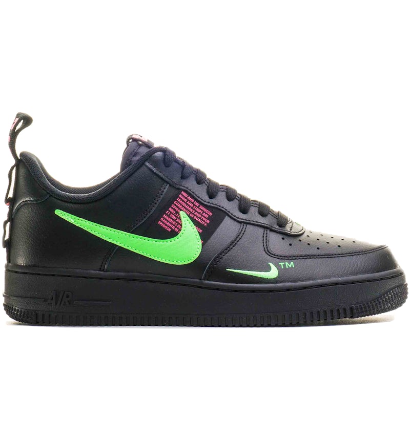 Nike Air Force Low Utility Black Hyper Pink Scream Green Men's