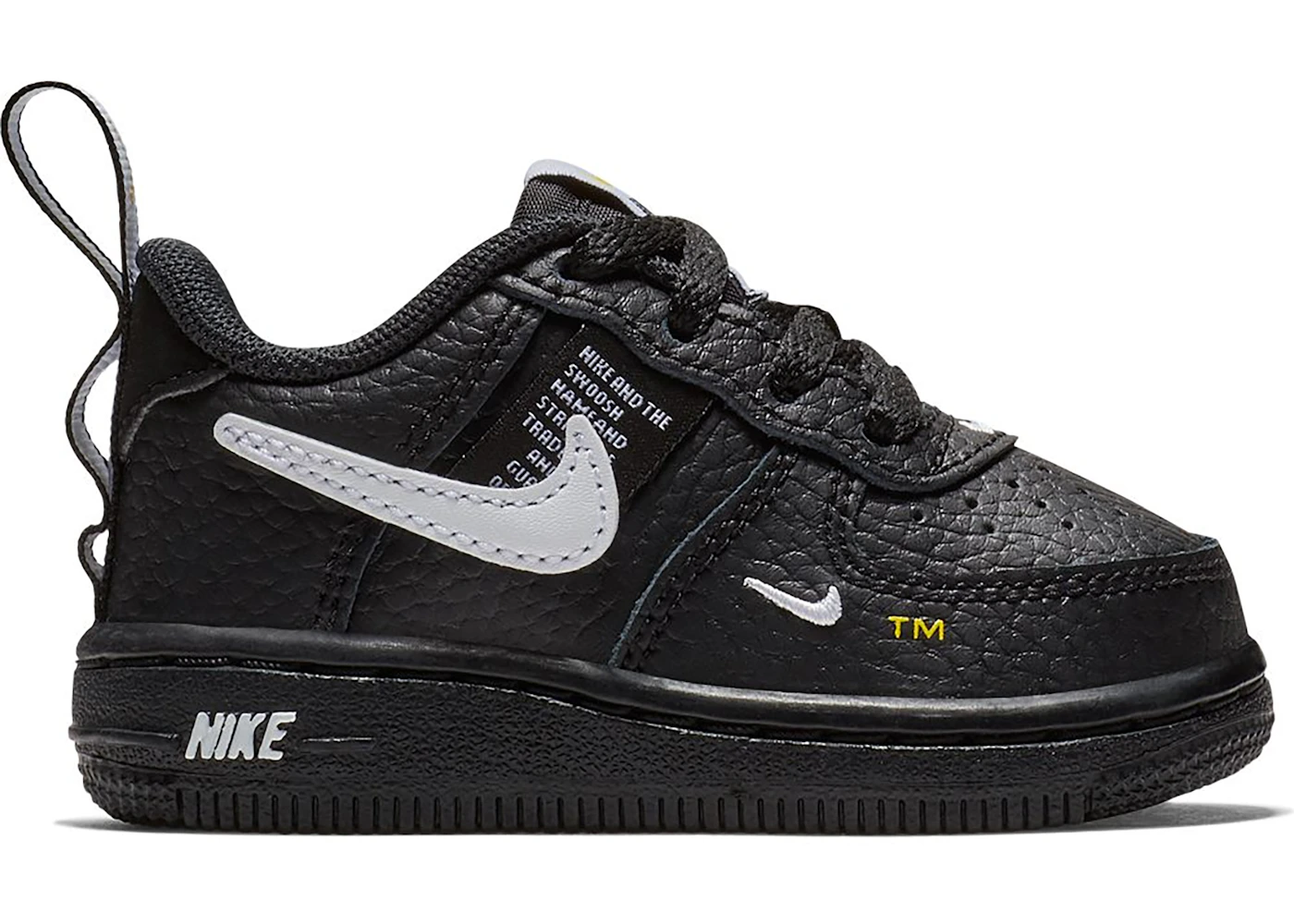 Black air top force ones utility