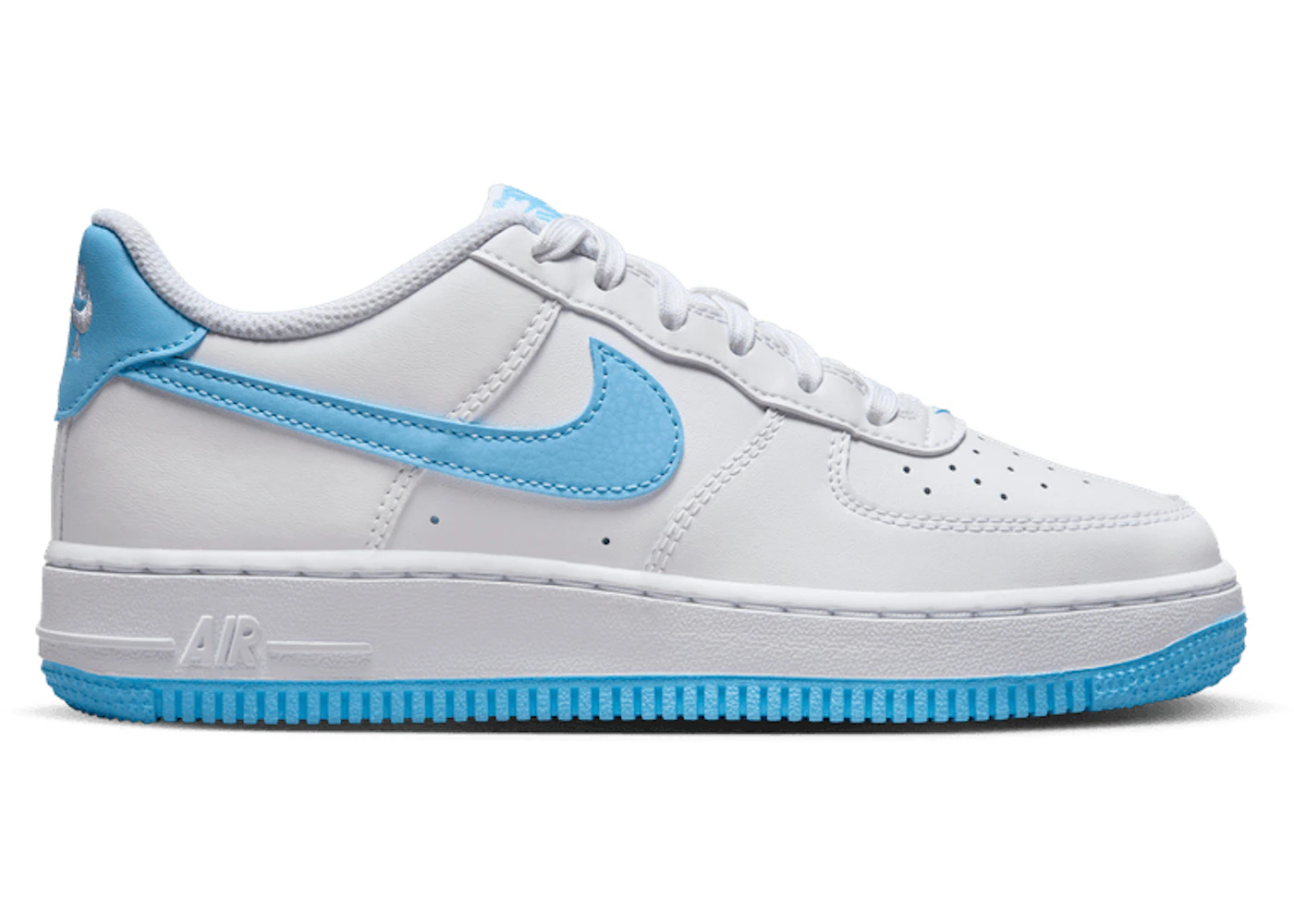 Blue Airforce Gs Nike Air Force Low White Aquarius Blue (GS