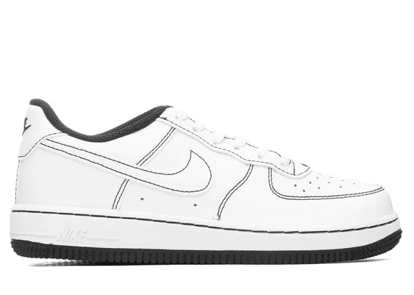 Nike Air Force 1 Low White Black Contrast Stitch (PS) - DC9672-104 