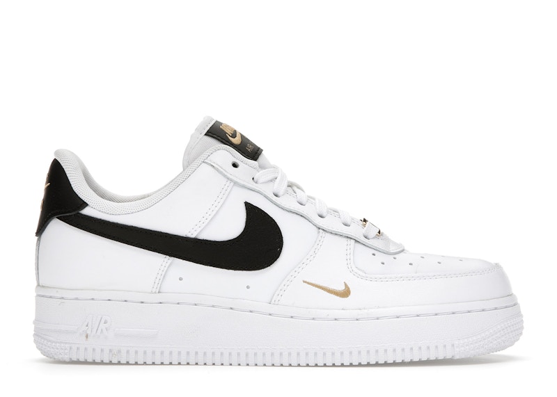 nike air force 1 low black and gold