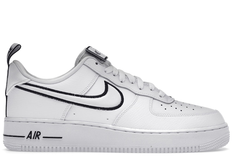 nike air force 1 white with black detail