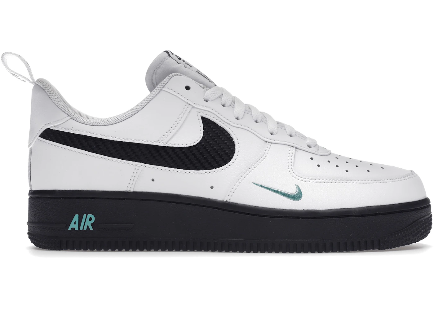 Nike Air Force Low White Black Teal Men's DR0155-100 GB