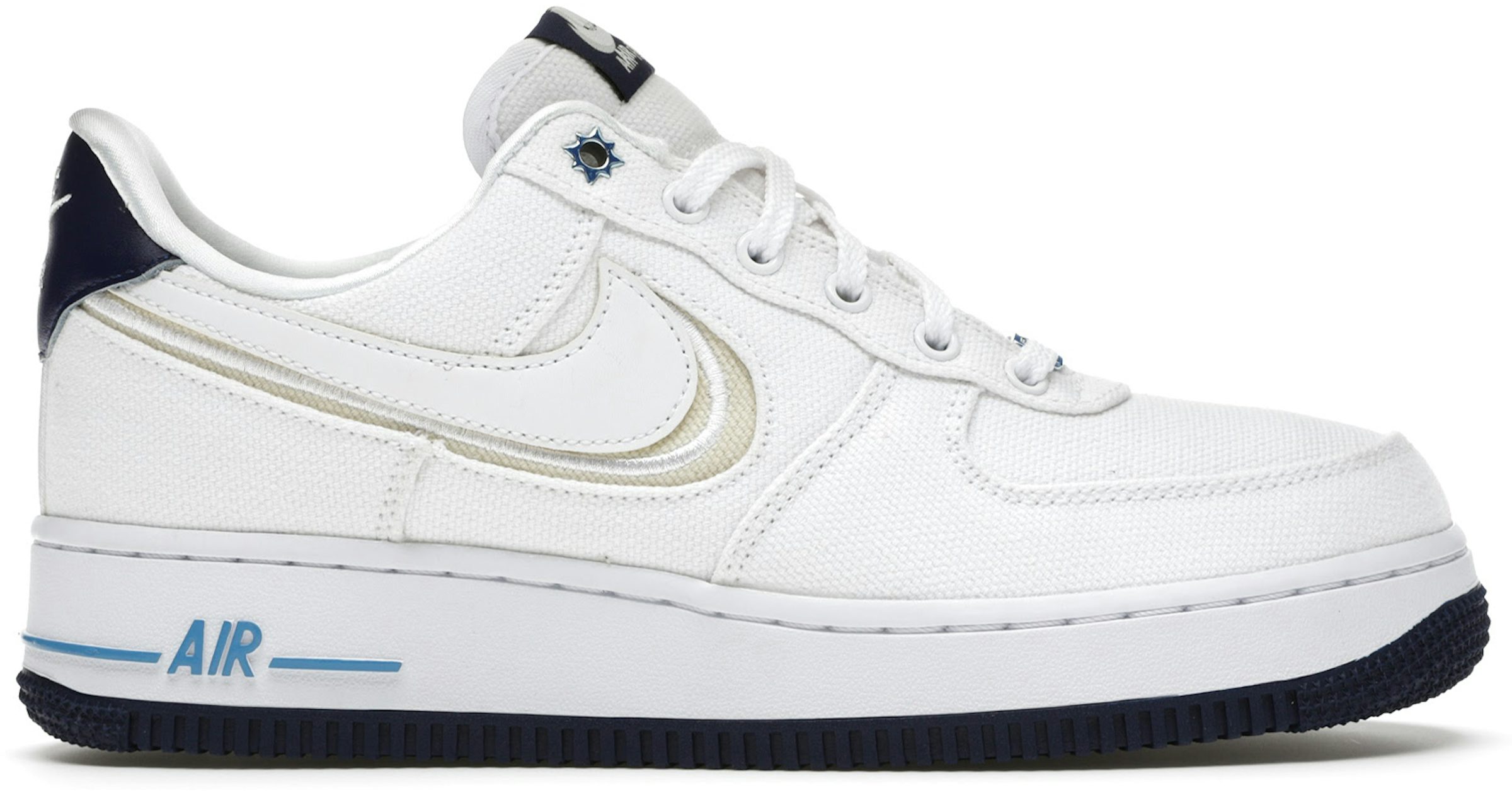 Louis Vuitton x Nike Blue/White Canvas And Leather Air Force 1 Low