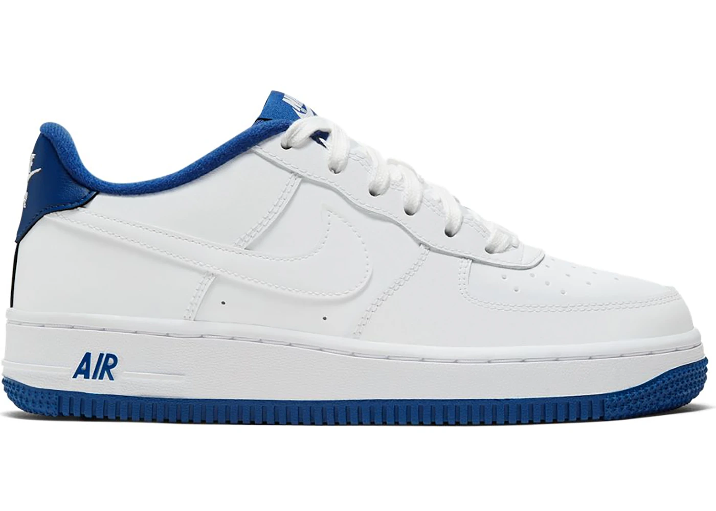 Nike Air Force 1 Low White Deep Royal Blue (GS)