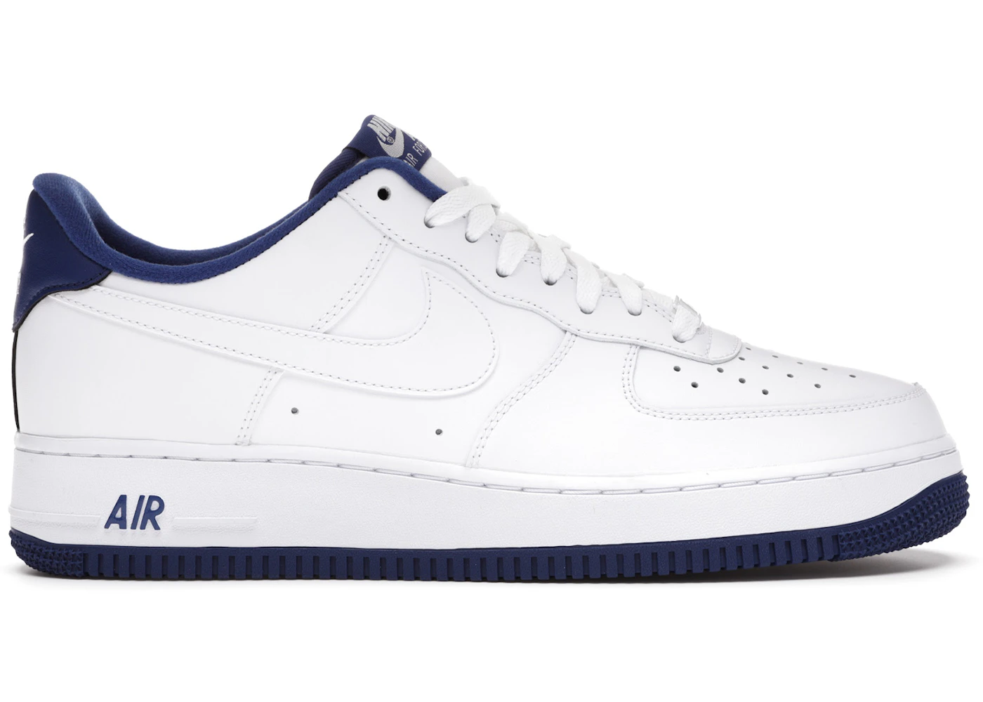 Nike Air Force Low White Deep Royal Blue Men's CD0884-102 US