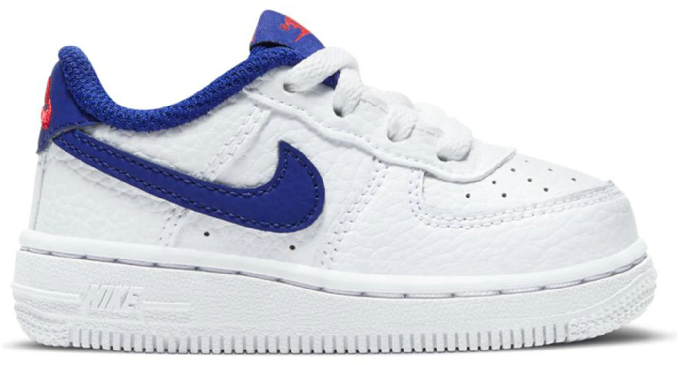 Nike Air Force 1 Low White Deep Royal Blue University Red - - US