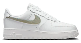 Nike Air Force 1 Low White Gold Glitter Swoosh (Women's)