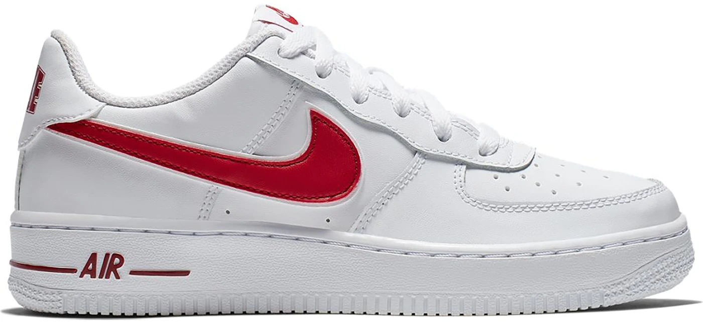 Nike Air Force 1 Low White Gym Red (GS) キッズ - AV6252-101 - JP