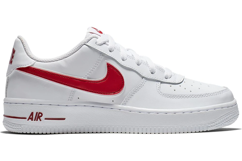 Nike Air Force 1 Low White Gym Red Gs Av6252 101 Nike Air Force 1 Low White Gym Red Gs Av6252 101