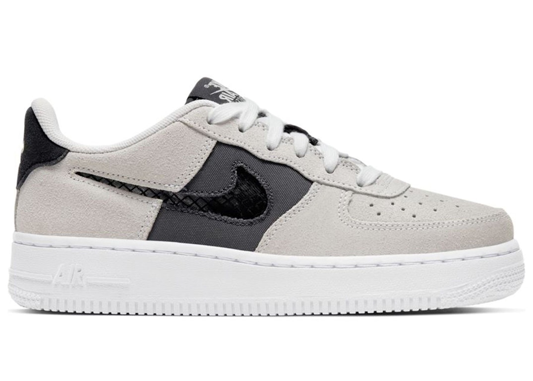 Pre-owned Nike Air Force 1 Low White Iron Grey (gs) In White/iron Grey/off Noir