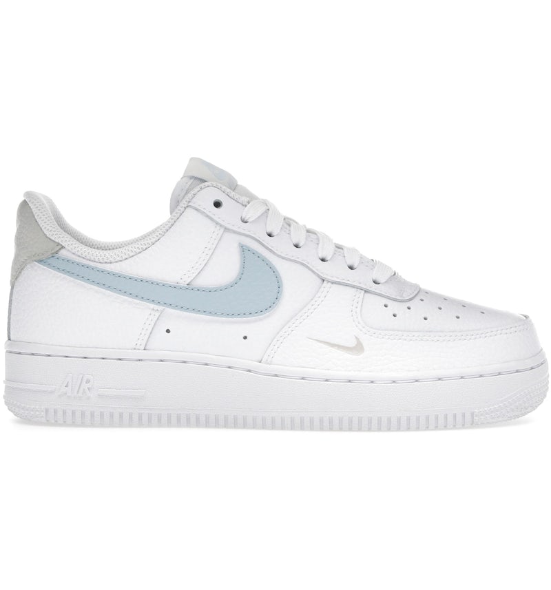 Nike Air Force Low White Light Armory Blue Mini Swoosh (Women's