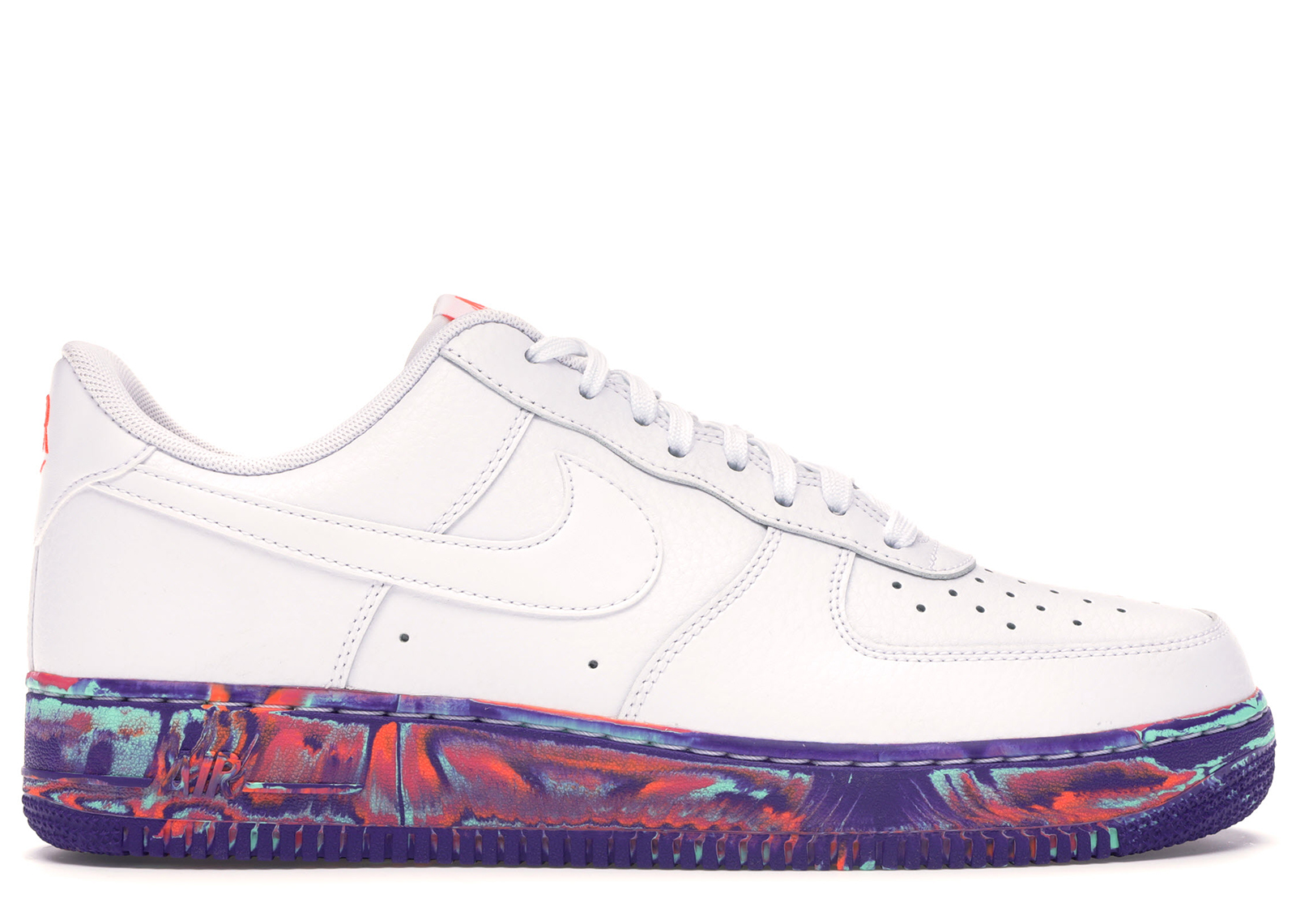 white multicolor air force 1