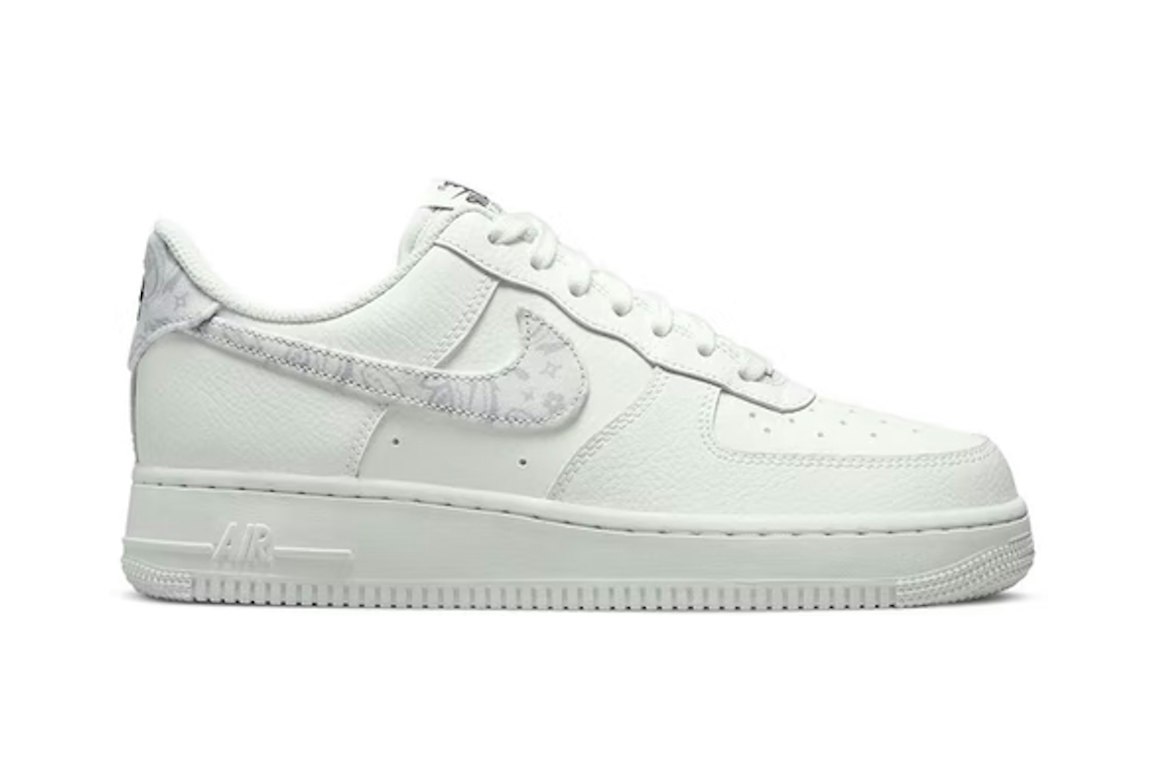 Pre-owned Nike Air Force 1 Low White Paisley (women's) In White/grey Fog-white