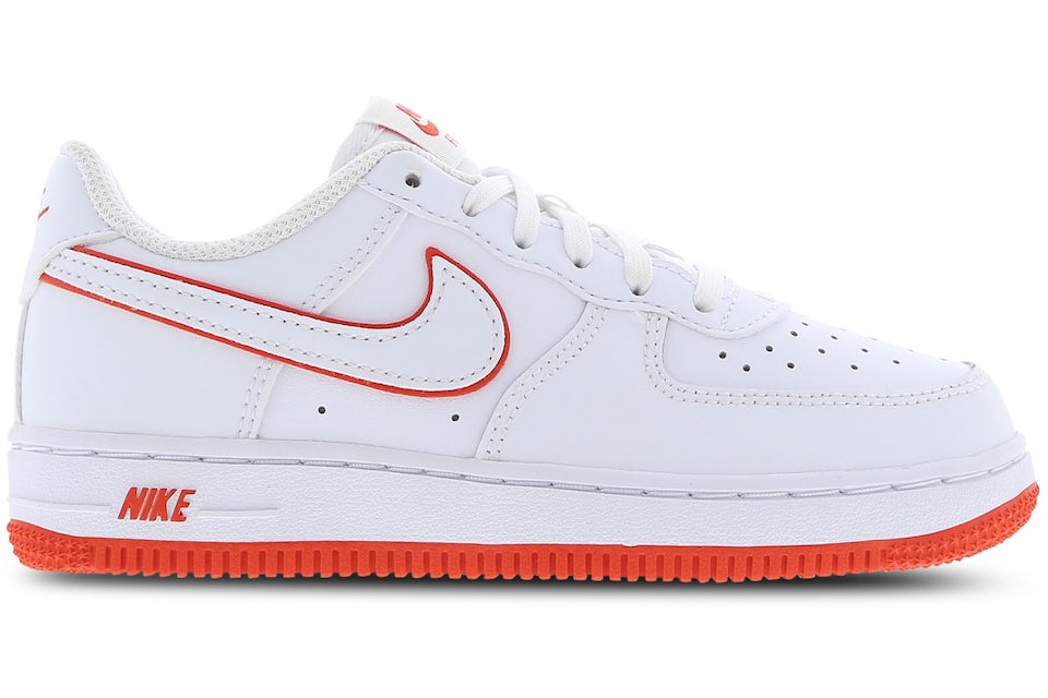 Nike Air Force 1 Low White Picante Red (PS)