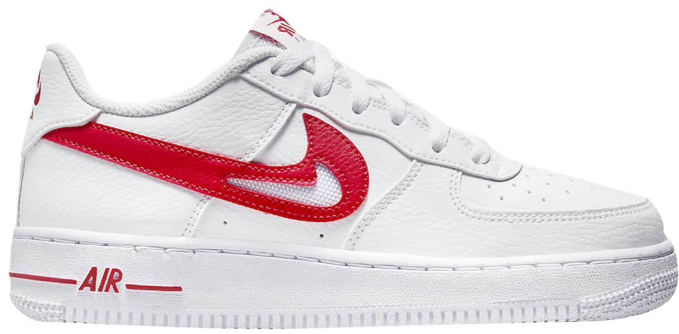 Nike WMNS Air Force 1 Low Satin White Red DX6541-100