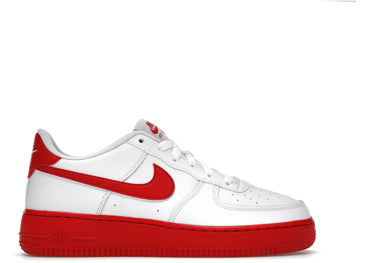 Basketball White Red Midsole Air Force Nike Air Force Low White